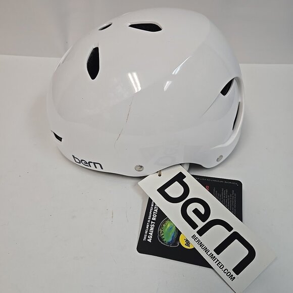 NEW Open Box Bern Brighton Helmet EPS Womens Size Small Small Gloss White MIPS - Picture 1 of 10
